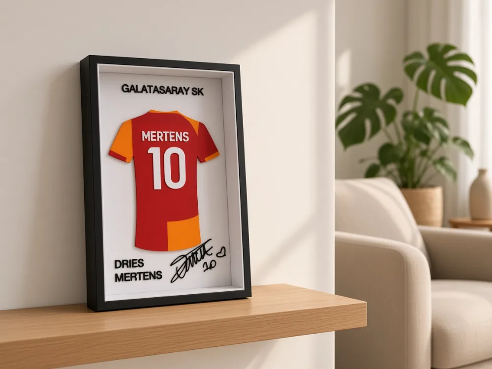 Dries Mertens - Galatasaray SK - İmzalı Forma Çerçevesi