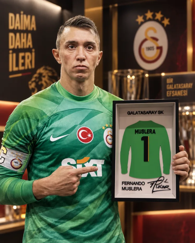 Fernando Muslera - Galatasaray SK - İmzalı Forma Çerçevesi