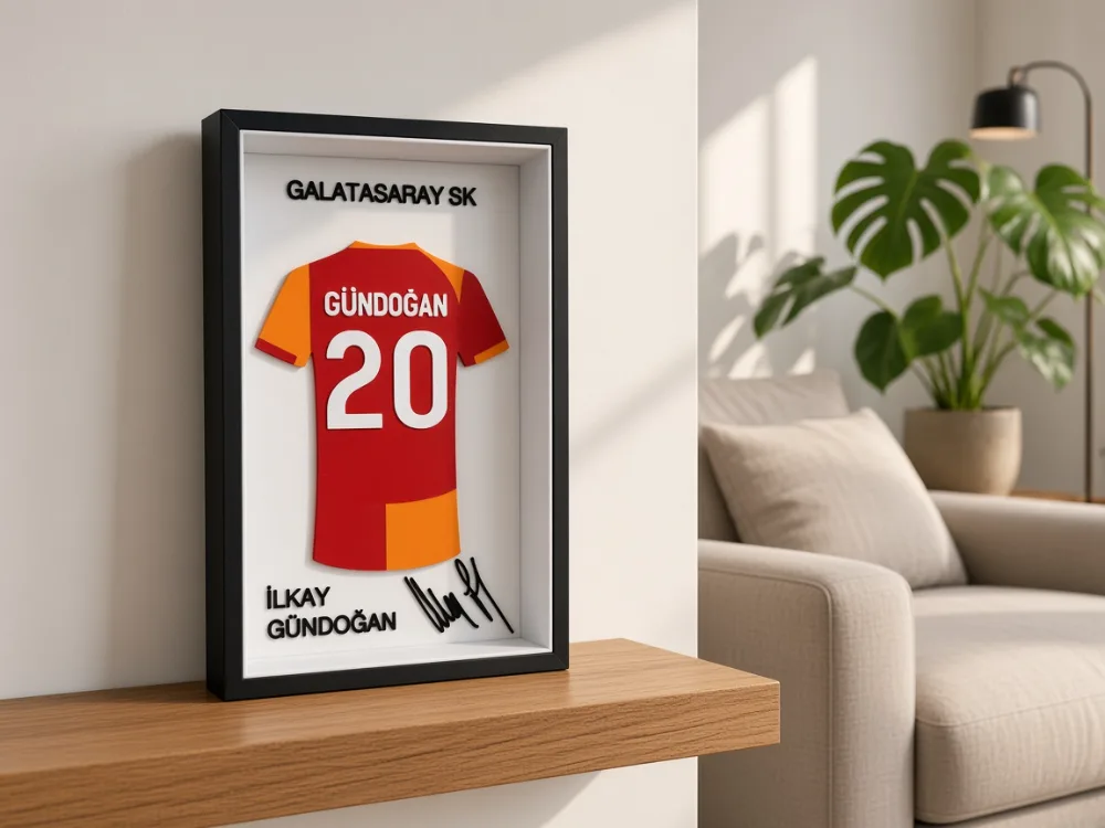 İlkay Gündoğan - Galatasaray SK - İmzalı Forma Çerçevesi