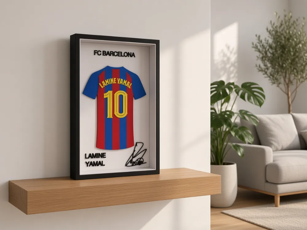 Lamine Yamal - FC Barcelona - İmzalı Forma Çerçevesi