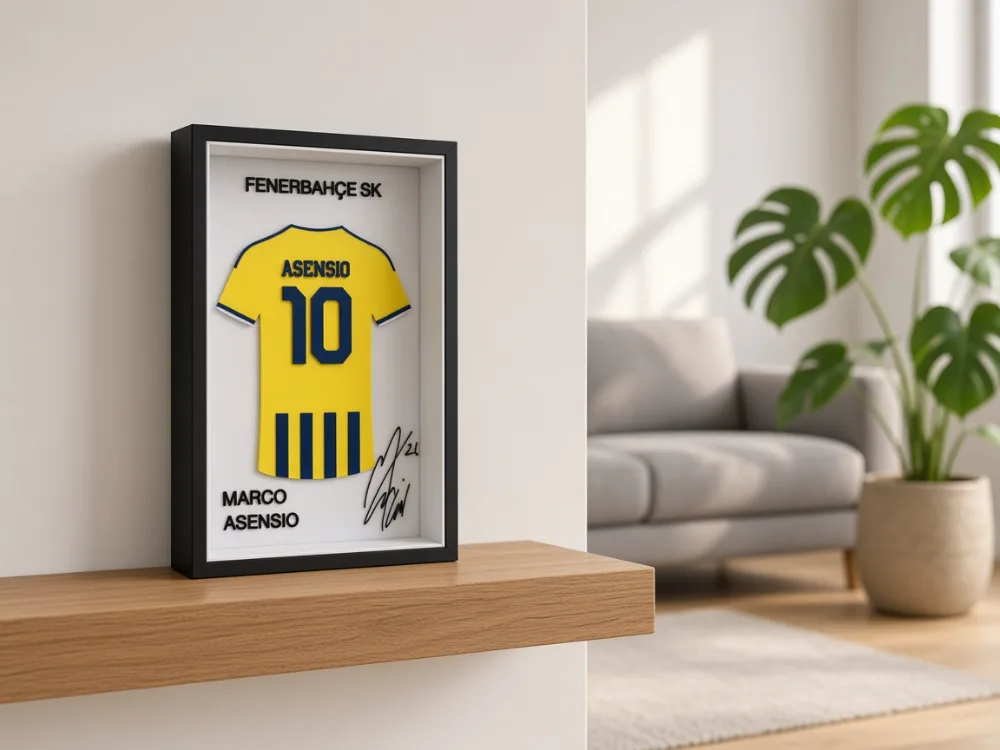 Marco Asensio - Fenerbahçe SK - İmzalı Forma Çerçevesi