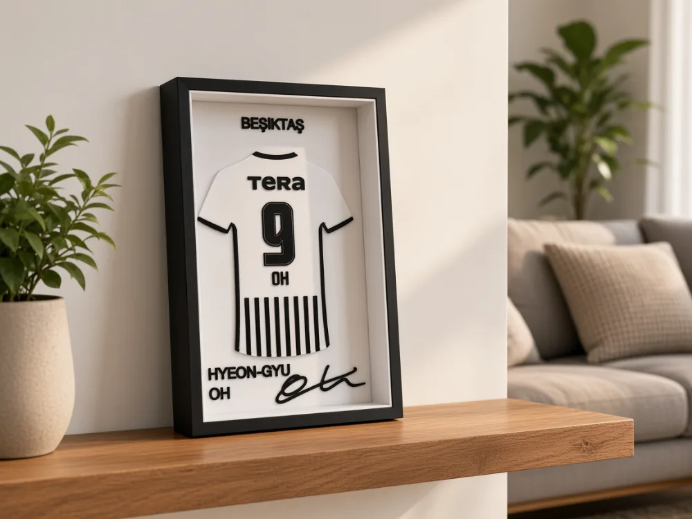 Oh Hyeon-gyu - Beşiktaş JK - İmzalı Forma Çerçevesi